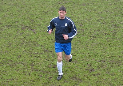 Kevin Schlitte beim Aufwärmen.
