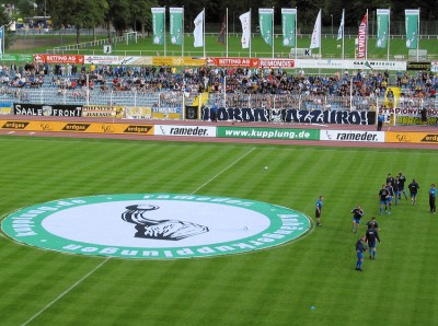Der neue Hauptsponsor Rameder. war überall präsent.
