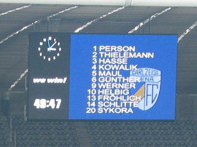 Statt Schmidt stand diesmal Hasse wieder in der Startelf.
