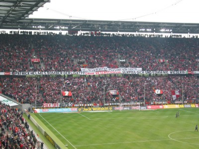 Das Lieblingsthema der FC-Fans an diesem Nachmittag.
