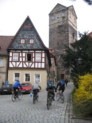 ...und hinauf ging es auf die Burg...
