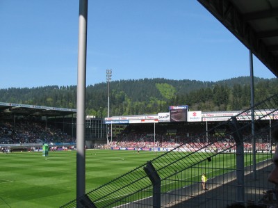 Dann stieg die Anspannung, das Dreisamstadion hat sich aber auch verändert seit unserem letzten Auftritt
