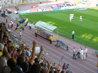 Verwackelter Jubel nach dem 1:0 durch Fiete
