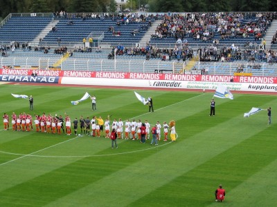 Eine auf 6 Positionen gegenüber dem Spiel in Frankfurt veränderte Startelf des FCC ...
