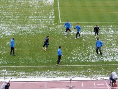 Die Auswechselbank des FCC.
