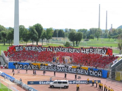 Choreo in der Südkurve
