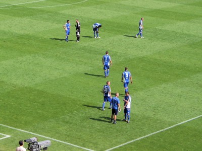 Sie wollen den 0:2-Halbzeitstand noch drehen
