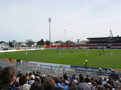 Anstoß für den FCC und gleich der 0:1 Rückstand
