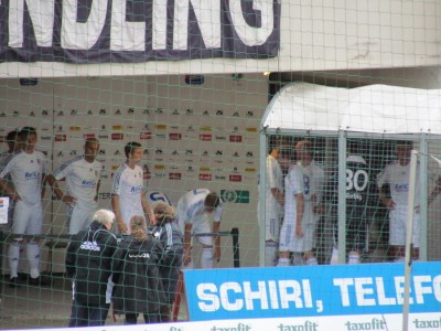 Im Spielertunnel war die Welt noch in Ordnung
