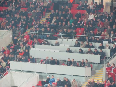 Fanradio auf der kleinen Pressetribüne

