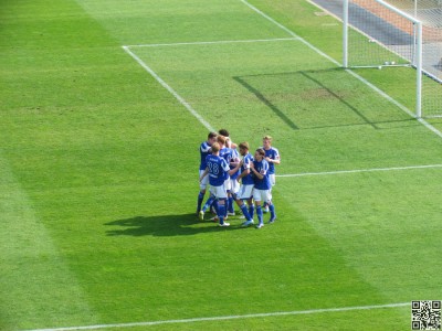 Nachwuchsstürmer Bock erzielte das 2:0
