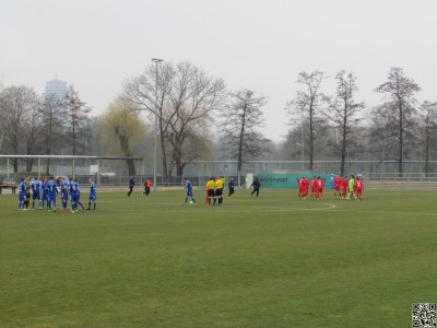 A-Junioren kurz vor dem Anpfiff gegen Viktoria Berlin
