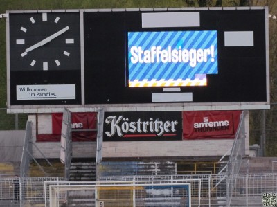 Staffelsieger? Meister der RL Nordost!!!

