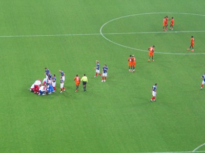 Mladen Krstajic musste schon nach 15 Minuten verletzt vom Platz.
